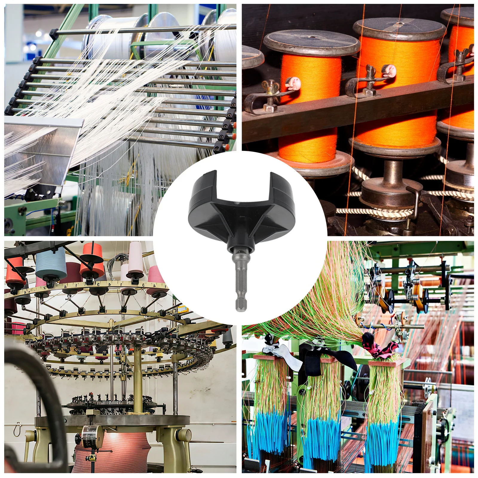 

1 set 1 Set Knitting Machine Adapter 1/4 Inch Steel Bit Fast Conversion Tool For Power Screwdriver Crank Loom Braider Attachment