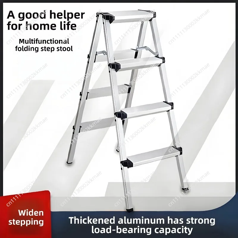 Thickened Aluminum Alloy Folding Herringbone Double-sided Ladder, Climbing Ladder, Household Light and Easy-to-store Ladder