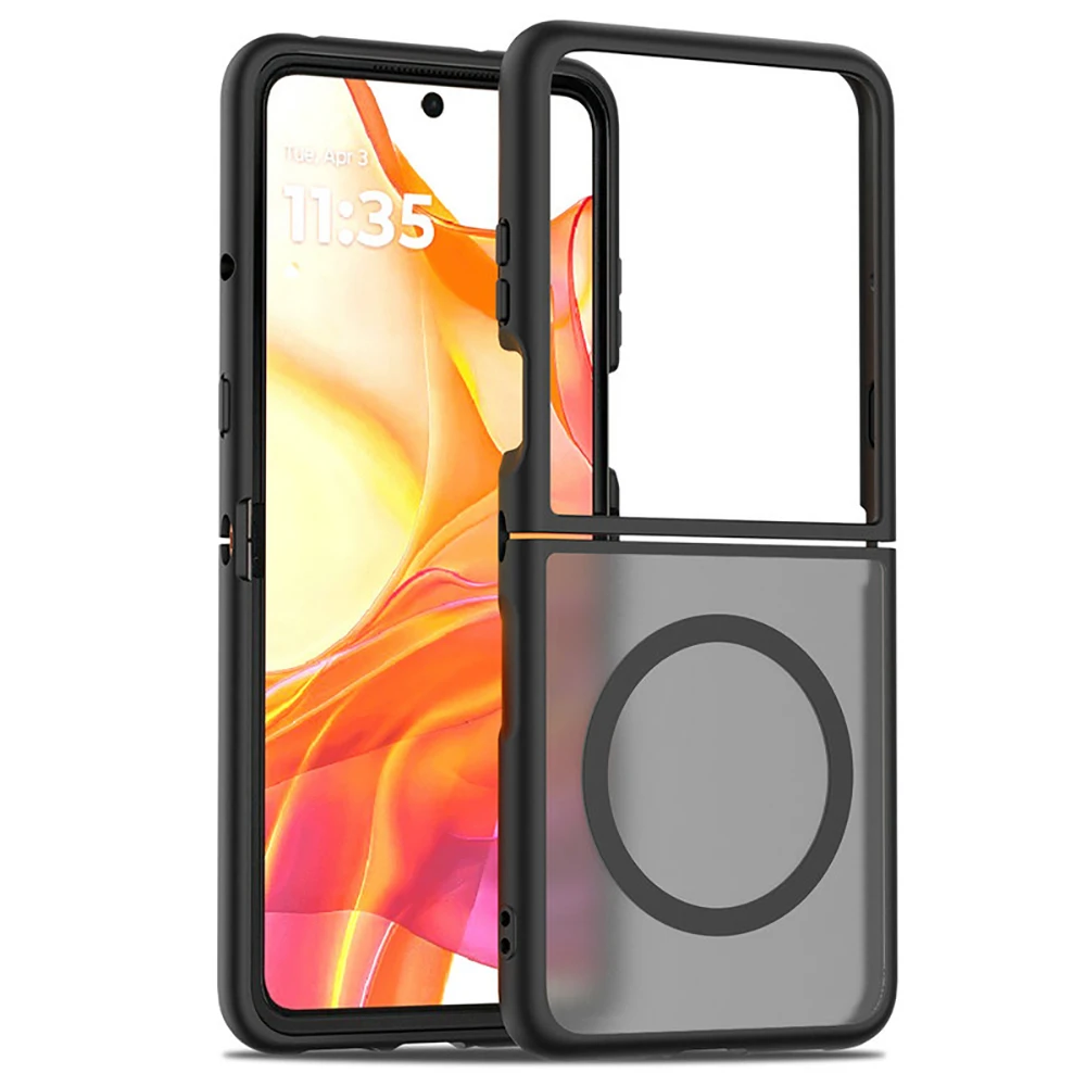Funda con Imán de Carga Inalámbrica para Motorola Razr 70 Ultra 2026, Funda para Moto Razr 60 50 Ultra, Funda para Razr 70 Plus