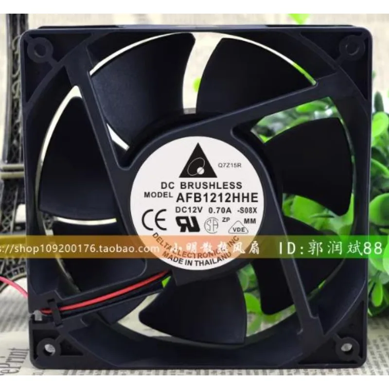 Original CPU Fan for Delta AFB1212HHE 12V 0.70A PWM Cooling Fan 12CM 12038 120X120X38mm