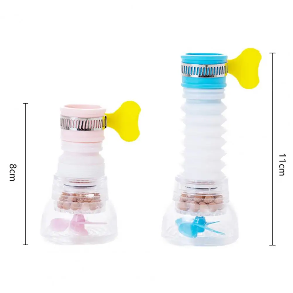 360 Adjustable Flexible Kitchen Faucet Tap Extender Splash-Proof Water Filter Outlet Head Water Saving Sprayer Filter Diffuser