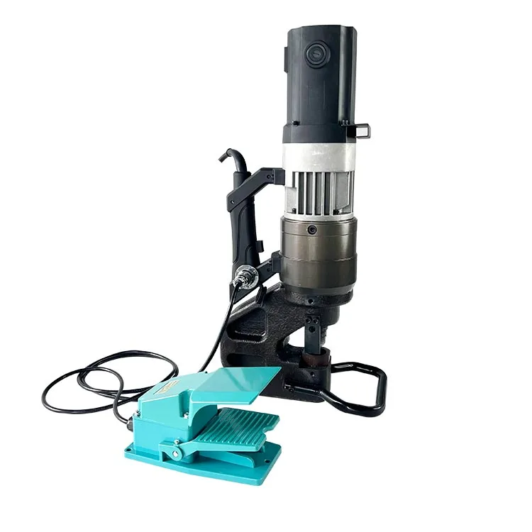 Electric Hydraulic Hole Puncher NMHP-32E Metal Punching Tool with 17mm to 30.5mm Mold Set and Pedal