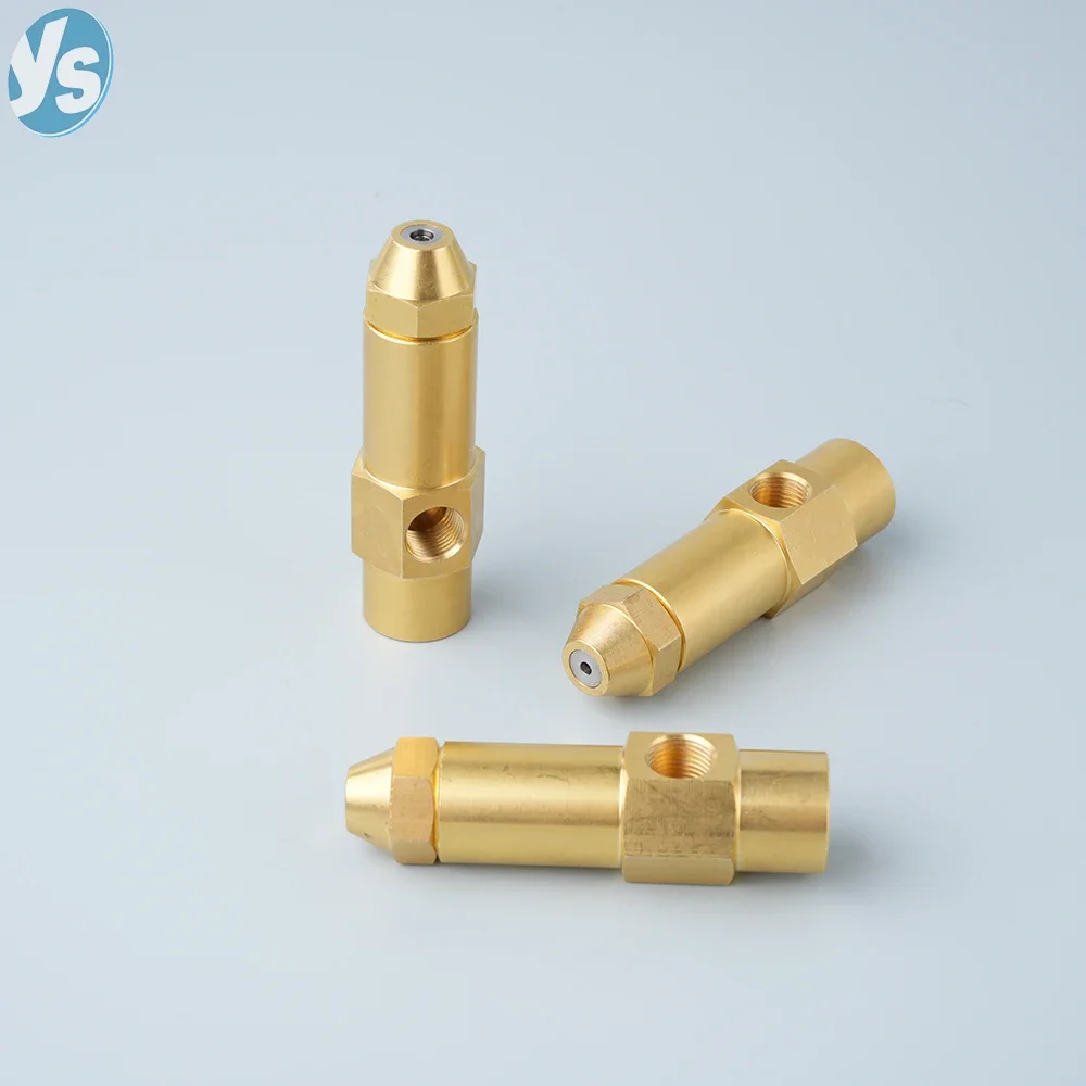 Premium Multi-Fuel Burner Nozzle for Waste/Heavy Oil, Gas, Diesel - Siphon Full Cone Air-Atomizing Spray Nozzle Accessories(1Pc)