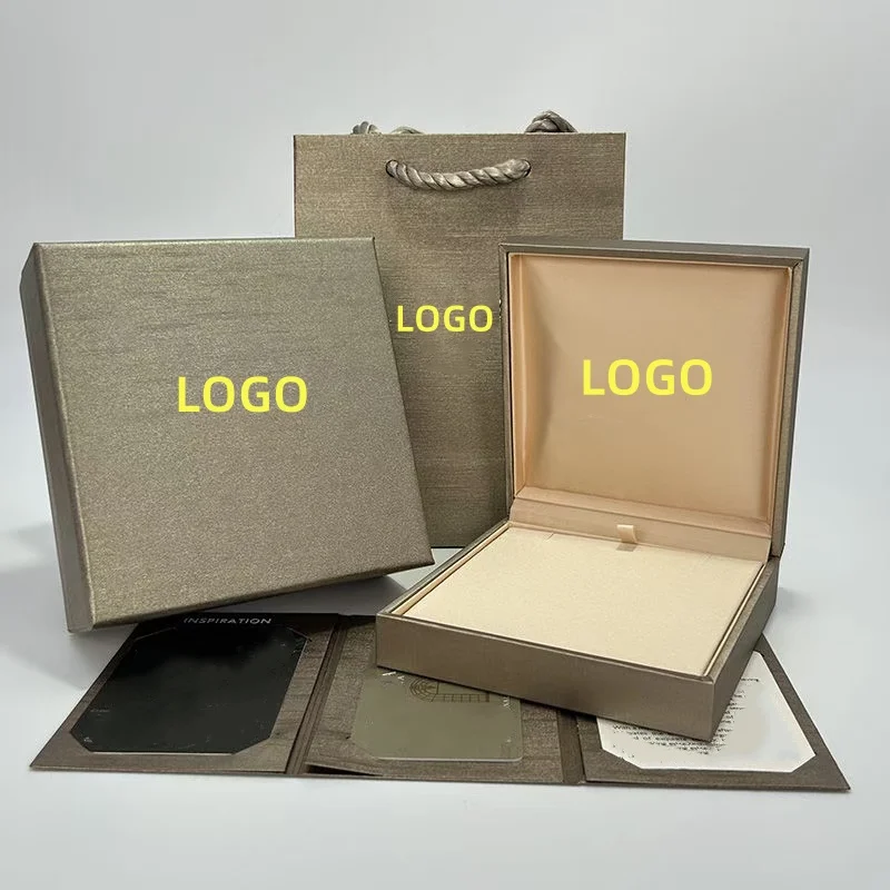 1 Set High Quality Luxury Brand Leather Jewellery Packaging Box Wholesale Ring Pendant Necklace Jewelry Gift Storage Case