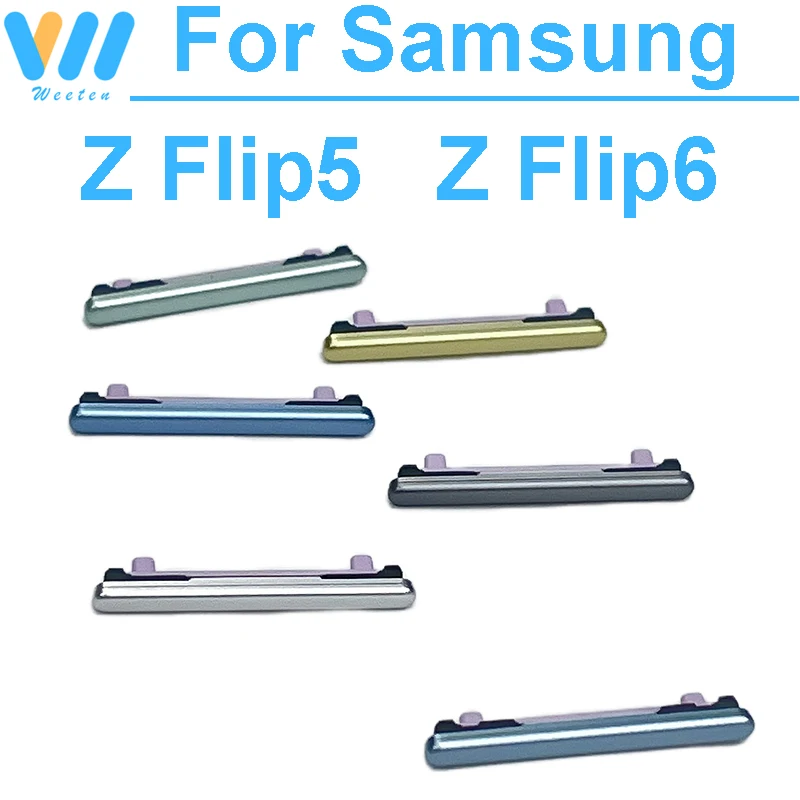 Genuine Volume Button Control up / down For Samsung Galaxy Z Flip 5 6 Z Flip5 Z Flip6 F731 F741 Side key Volume adjustment Parts