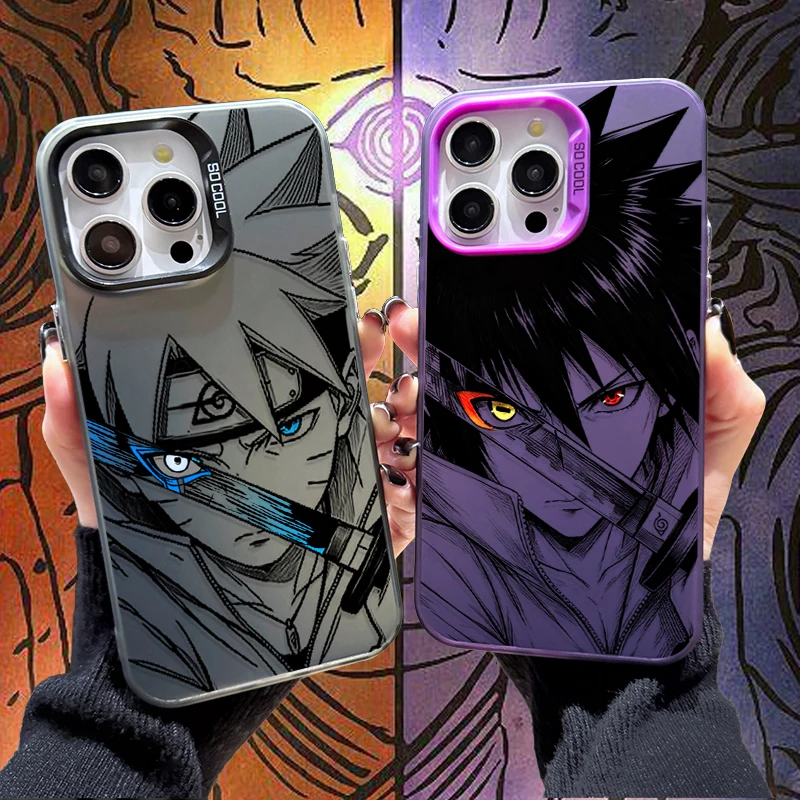 Funda rígida para teléfono con diseño de Anime Naruto Sasuke Boruto, para Xiaomi Redmi Note 15, 14, 13, 12, 10, 9 Pro Plus, 4G, 5G, 12S, 11S, 10S, 9S, cubierta mate