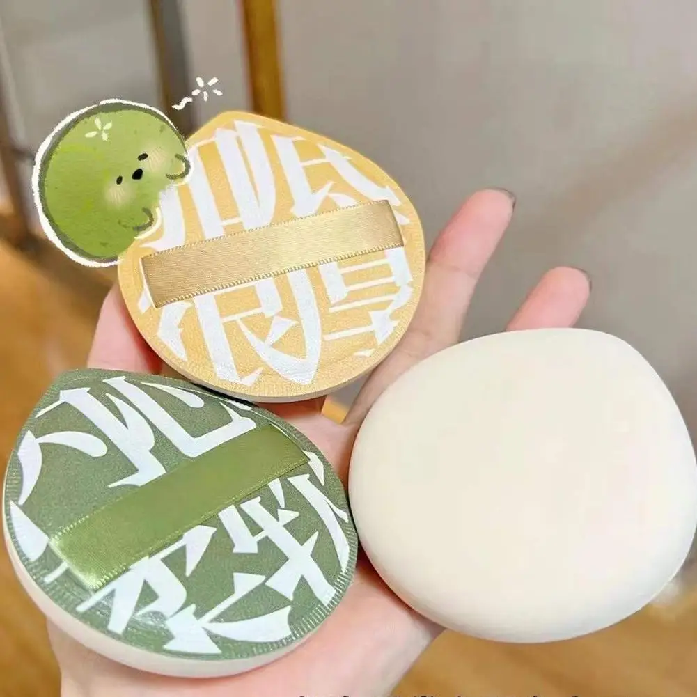 Großer Puderquaste, superweicher Zuckerwatte-Kissen-Puderquaste, doppelte Verwendung von trockenem und nassem Puder-Make-up-Schwamm nicht essen
