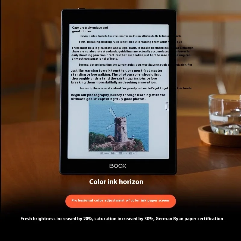 BOOX Tab8C E-Book Reader Tablet de tinta colorida com proteção para os olhos Leitor de tela de tinta de escova rápida colorida de 7,8 polegadas e-book livro de papel eletrônico