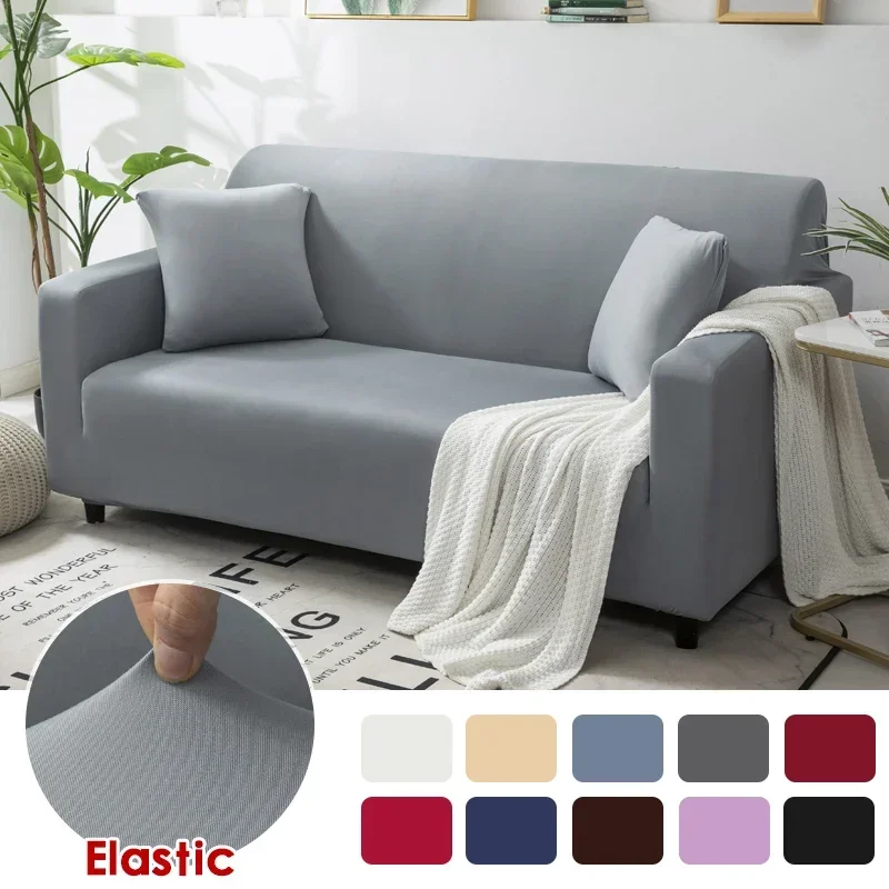 Elastic Sofa Cover Tight Wrap All-inclusive Sofa Covers for Living Room Corner Couch Cover Armchair Cover 1/2/3/4 Seater