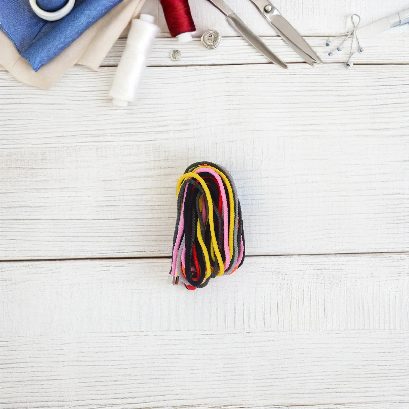 

10 pcs Plastic Replacement Drawstrings Pant Drawstring Cords Clothing Accessories Mixed Color Sturdy Durable Premium Polyester
