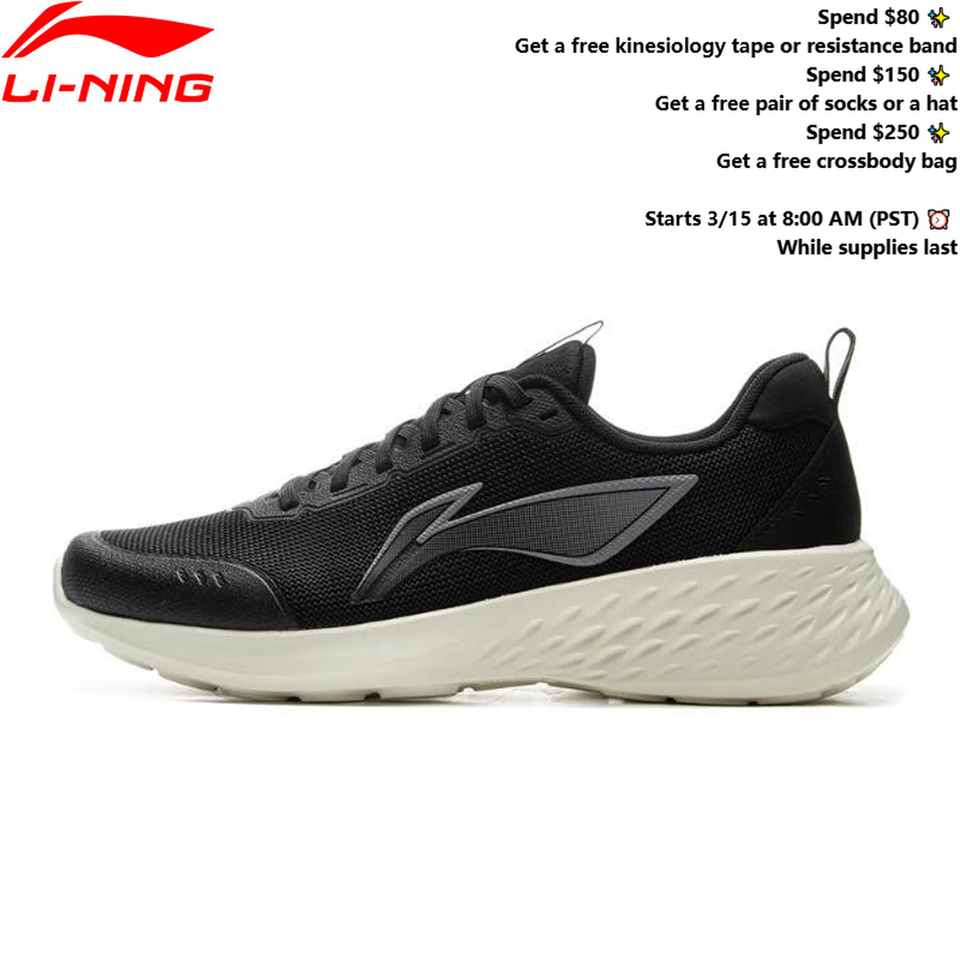  Li-Ning Men's LIGHTCLOUD Running Jogger Shoes Breathable Comfortable LiNing Leisure Sports Sneakers ARSV037 
