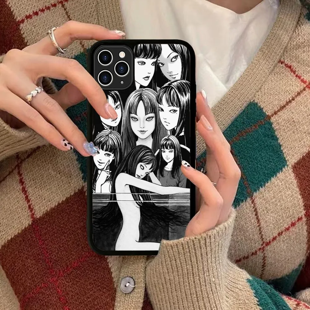 Japan Anime Tomie Kawakami Phone Case Silicone PC+TPU For For IPhone 11 12 13 14 15 16 Plus Pro Max Cover