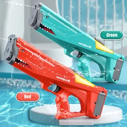 Big Automatic Water Gun Toy, Shark Electric Water Shooter, Spray de alta pressão, Summer Pool Party Games, brinquedos para crianças e adultos