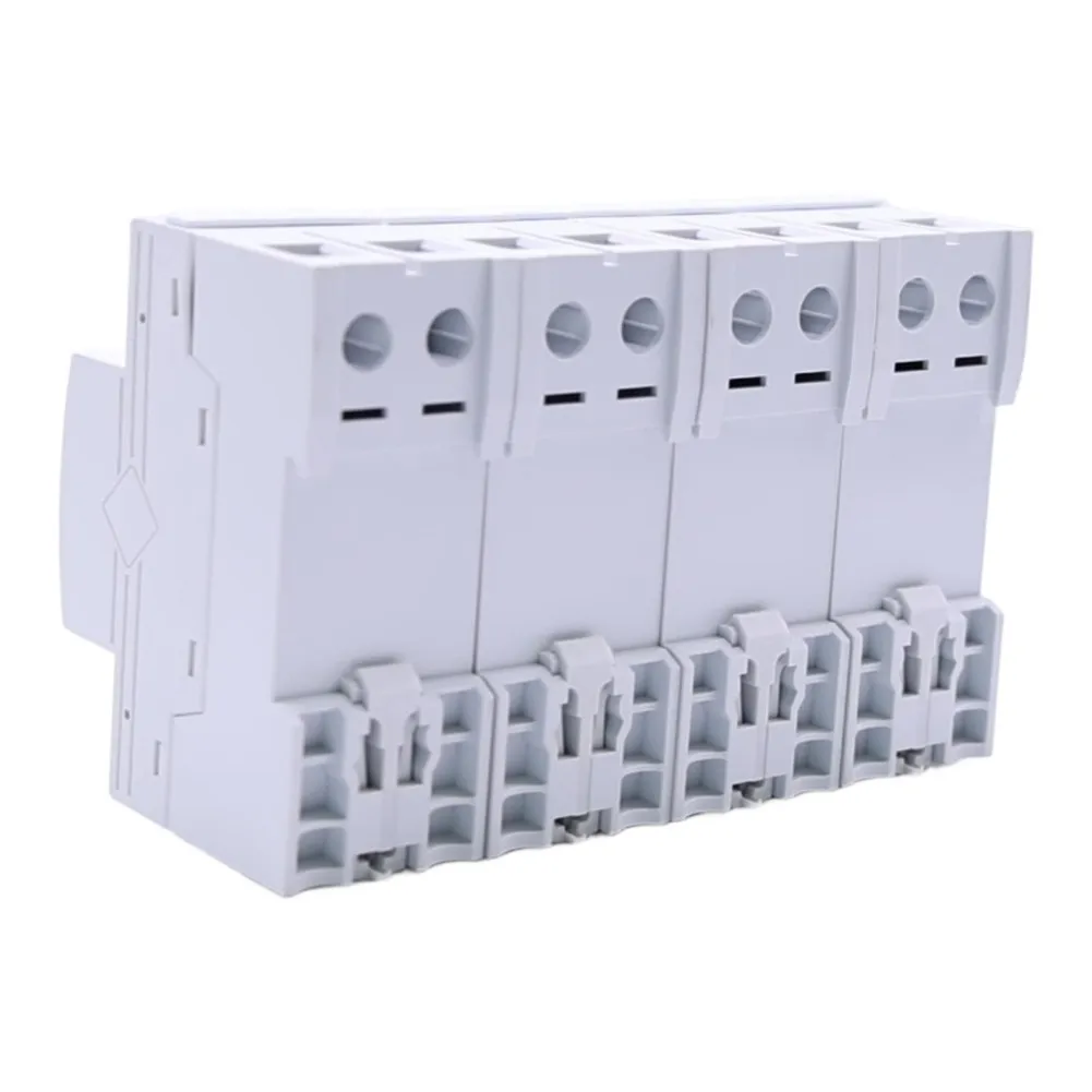 4P 385V AC 100kA For Surge Protector Arrester With Flame Retardant Housing Rail Mount For Household Circuit Breaker Accessories