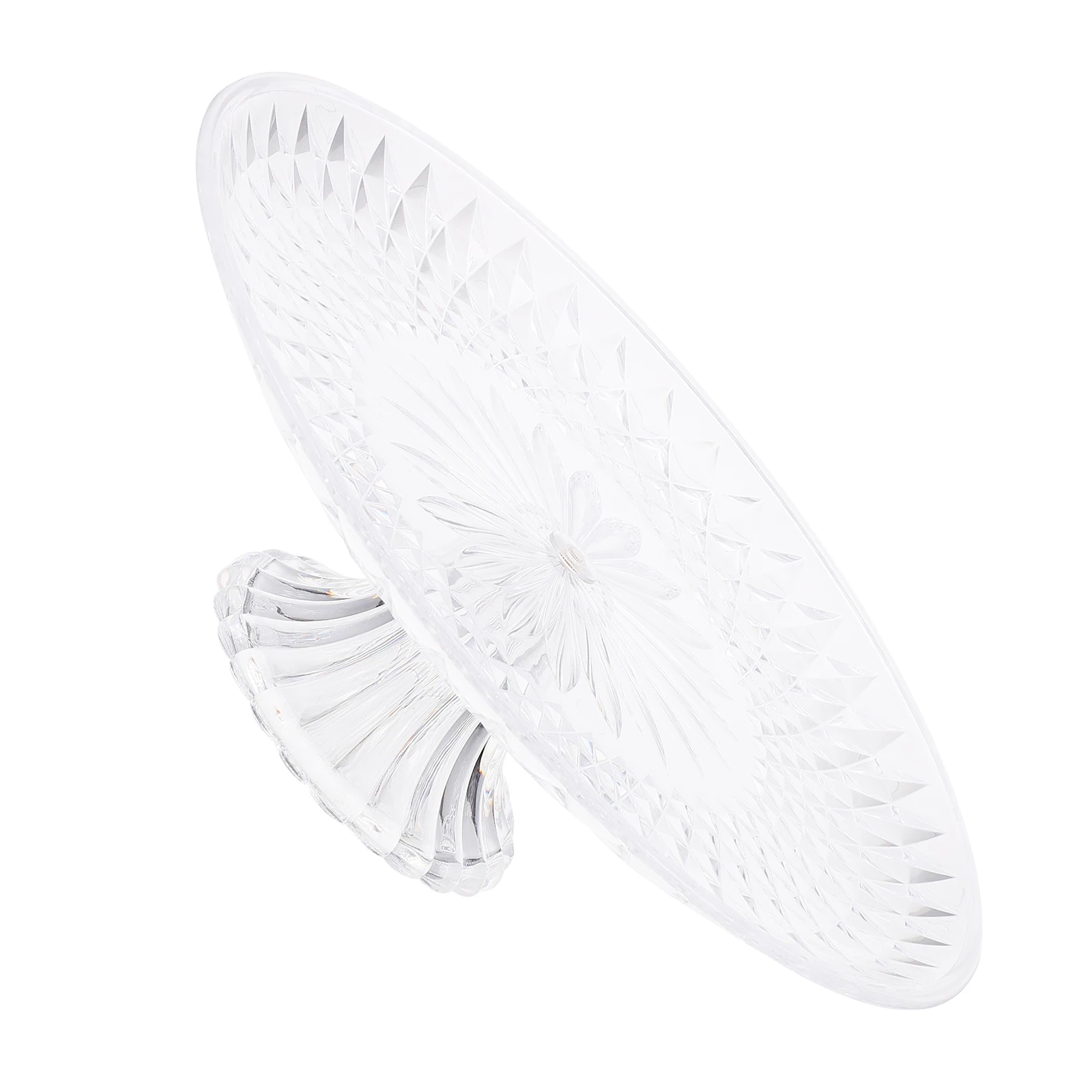 

Acrylic Fruit Plate Set White Display Tray Base Crystal Dessert Stand Bowl Food Cupcakes Candies Pastries Snacks Parties