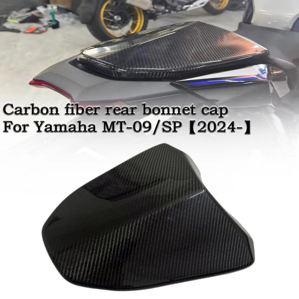 

For YAMAHA MT09 MT-09 SP 2024 2025 Carbon fiber Rear Passenger Seat Cowl Pillion Fairing Tail Section Cover Hump Fairing