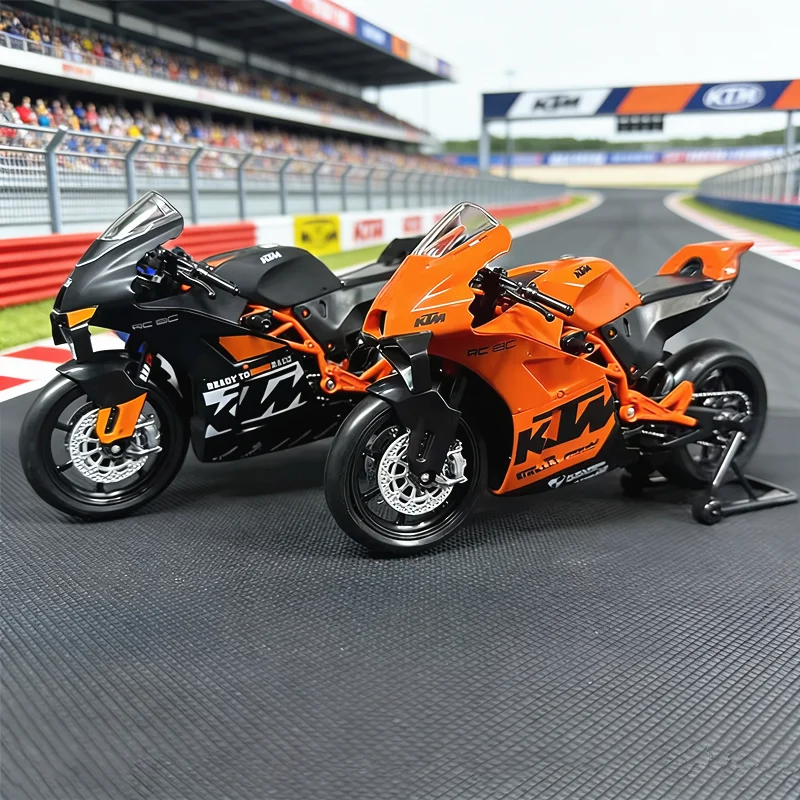 

Welly 1:12 KTM RC 8C Alloy Road Racing Motorcycle Model Diecast Metal Street Sports Cross-country Motorcycle Model Children Gift