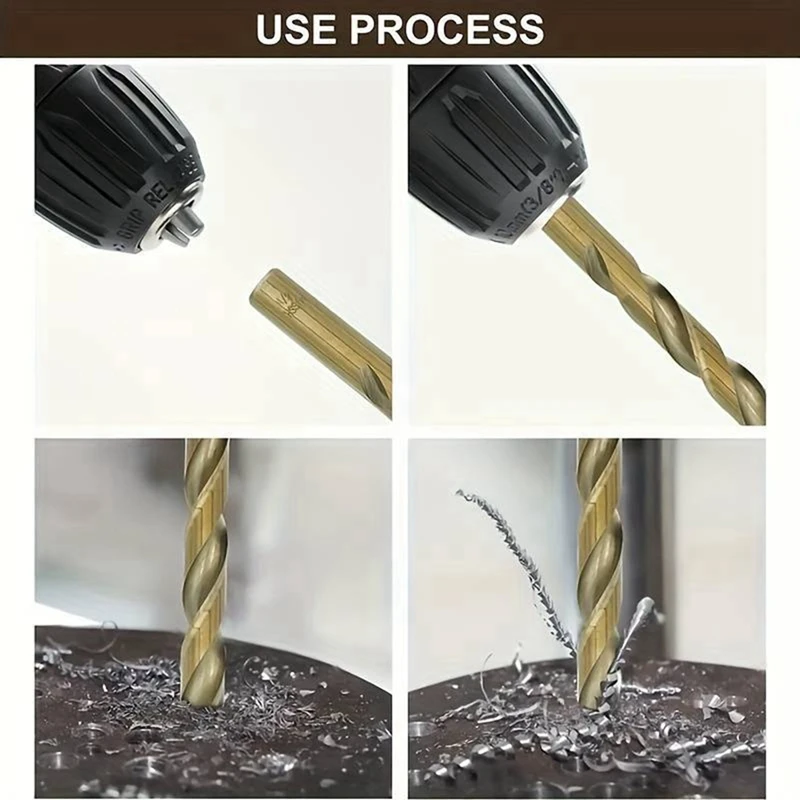 Промышленное полношлифовальное маленькое спиральное сверло, 60 шт., высокоскоростная стальная сверло с круглым хвостовиком и цифрами