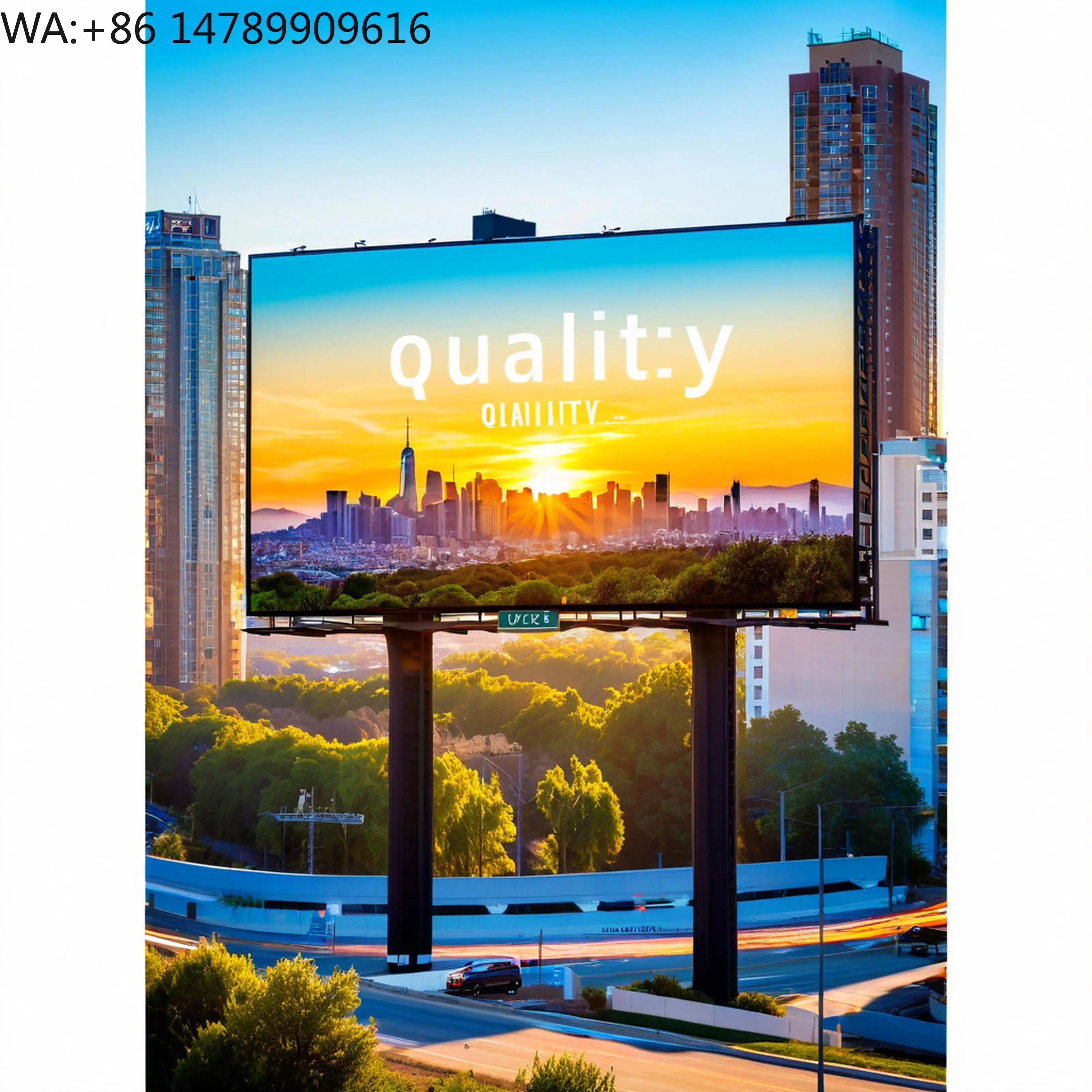 Waterproof Custom LED Displays Customized Fixed Giant Big Outdoor Waterproof Screen Display Advertising ScreenChip On BoardTrans