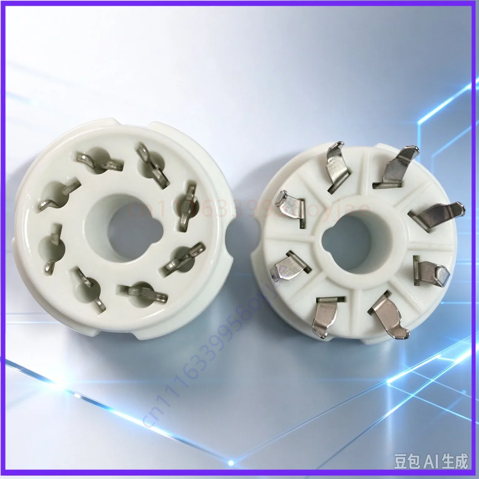 20pcs  Socket for Large Octal Ceramic Tube Socket 6N8P 6N9P 6P3P KT88 EL34 For Amplifier