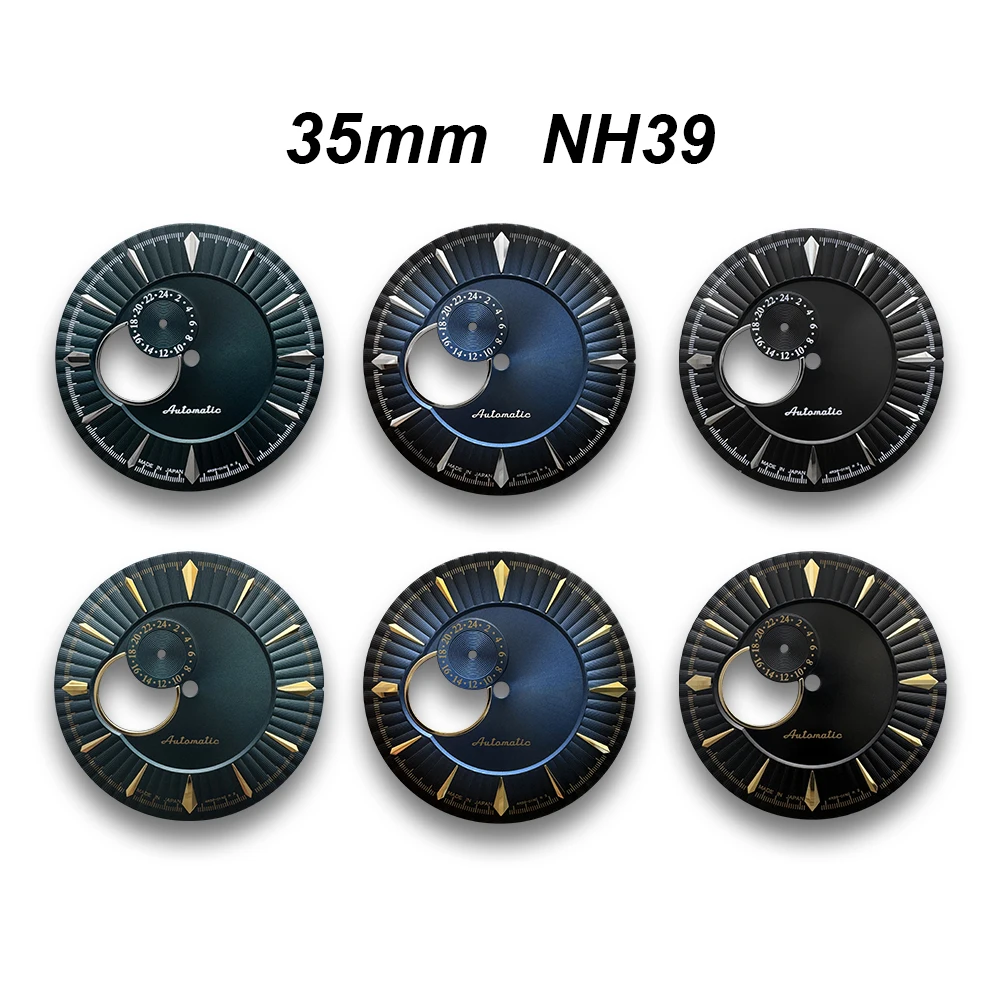 35mm Cocktail Dial No Logo Hollow-out Dial Fit NH39 Movement No Luminous Custom Logo Watch Modification Accessories
