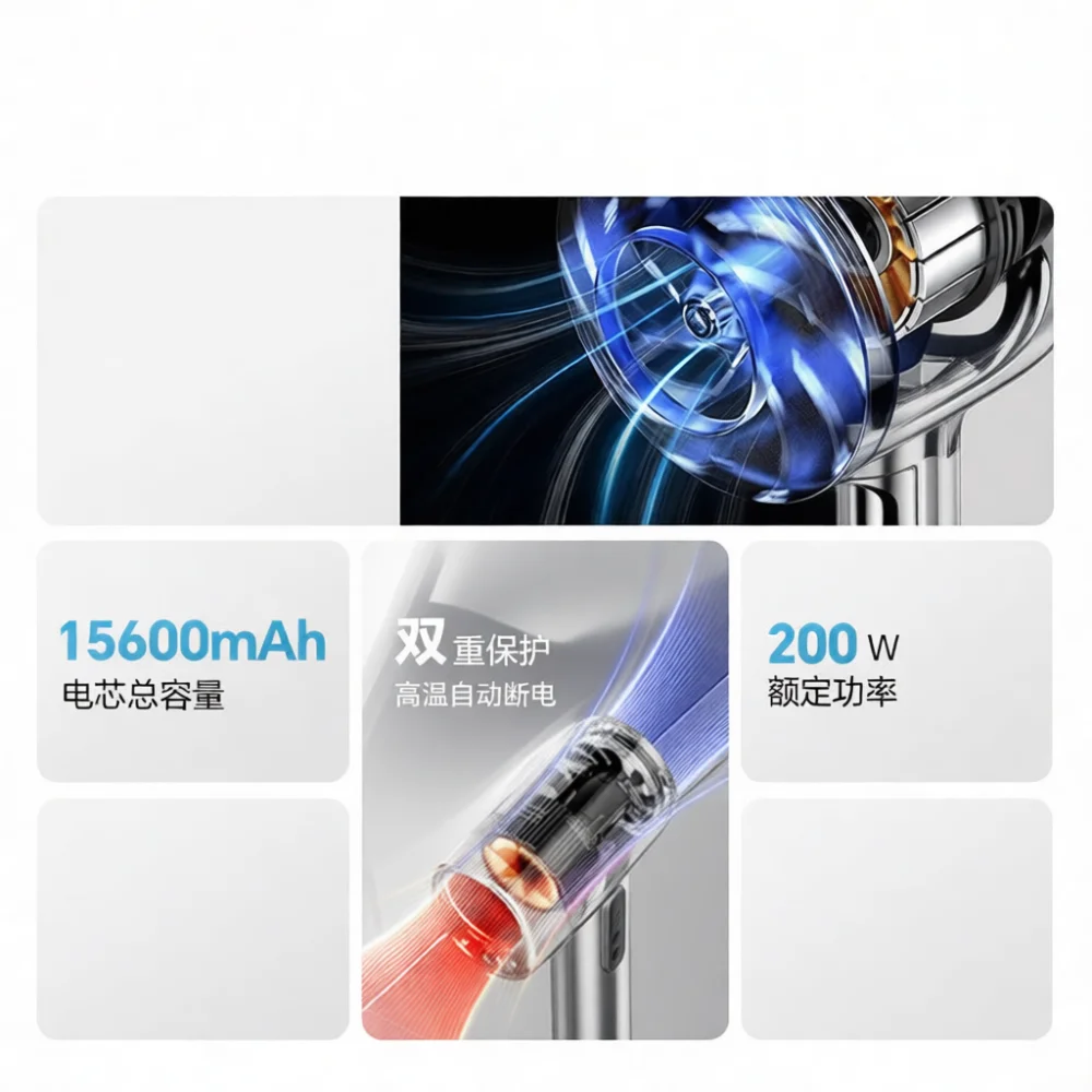 Wireless Hair Dryer Blue Light Negative Ion Professional Styling Blow Dryer Lightweight Versatile For Travel Home Dormitory