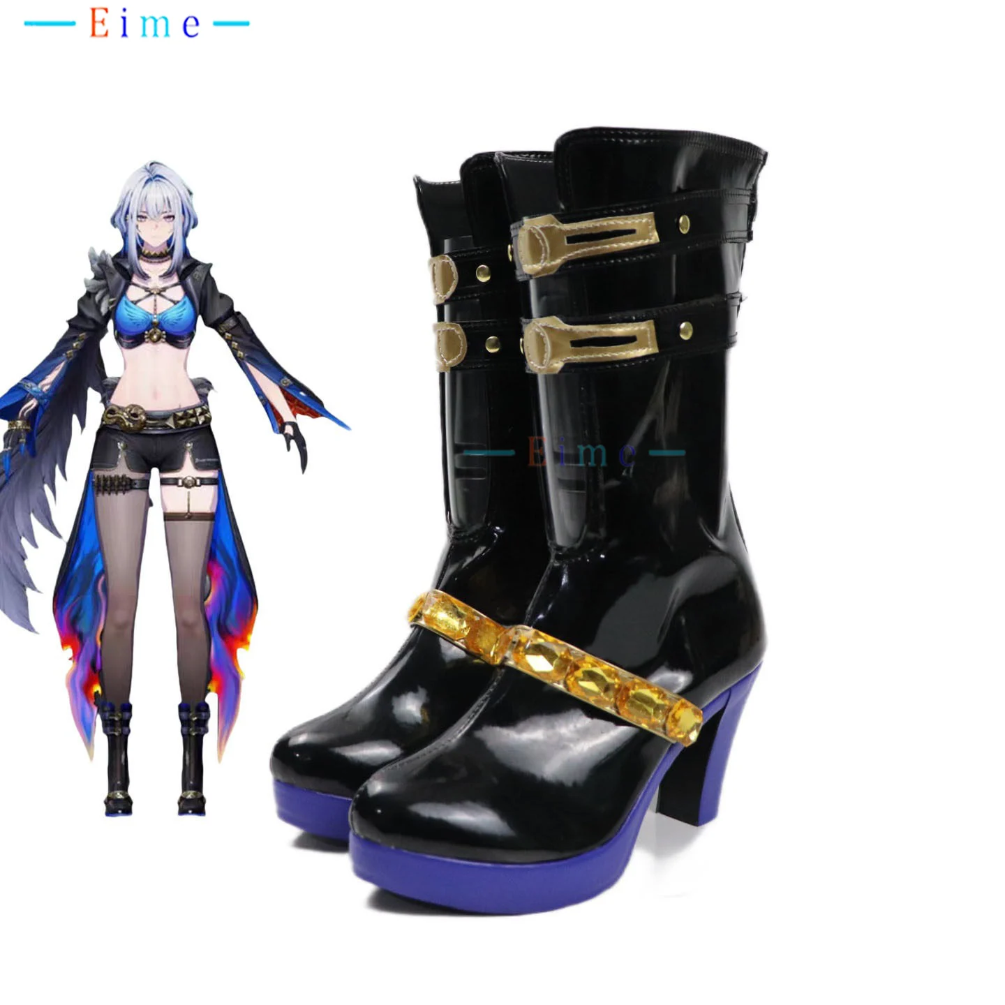 

GALBRENA Cosplay Shoes Game Wuthering Waves Cosplay Props Halloween Carnival Boots Custom Made Big Size High Heels