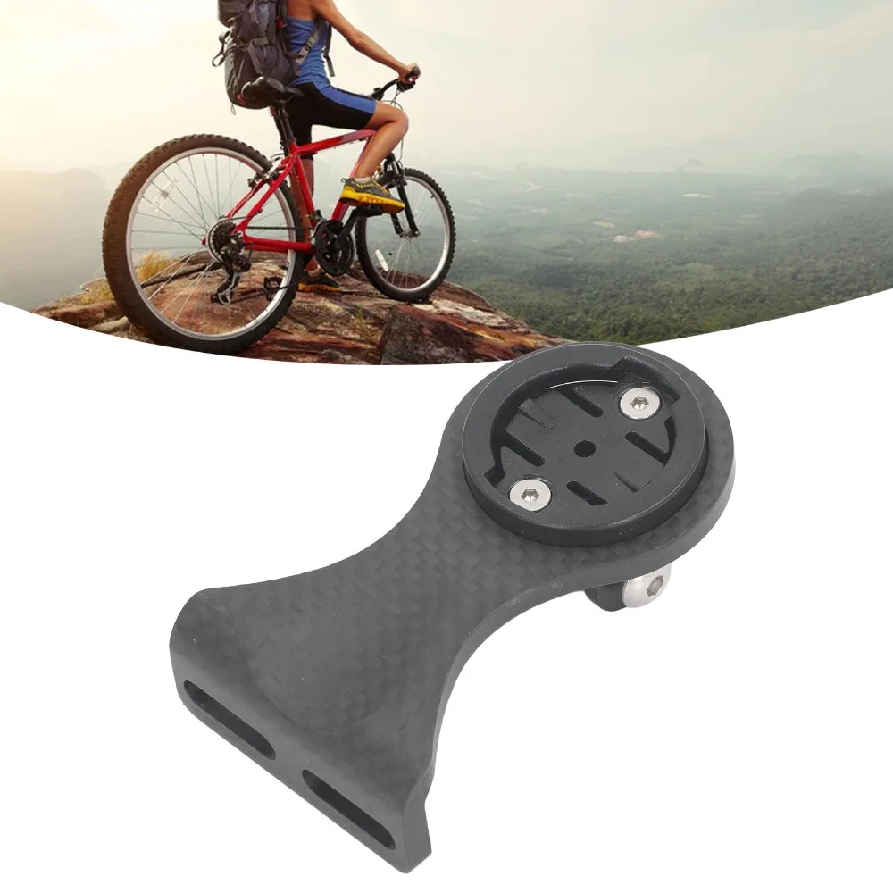 

Регулируемое крепление для велокомпьютера из углеродного волокна, легкий держатель для велокомпьютера, черный, простой в установке