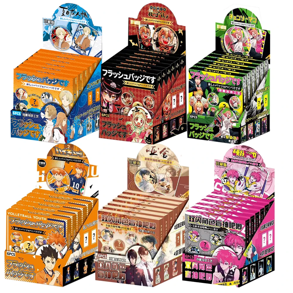 

Anime Peripheral Collection Transparent Cards Cartoon Characters Practical Backpack Display Badge Children's Toys Birthday Gifts