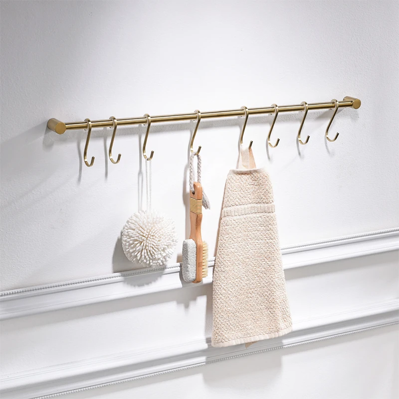 Simple kitchen rail, stainless steel kitchen and bathroom shelves, kitchen utensils hangers, wall hangers, shovels, spoons