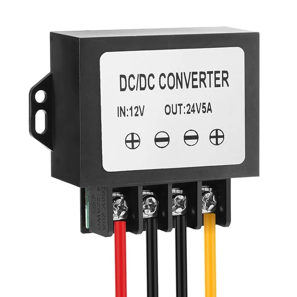 12V/24V To 5V 1-5A Power Adapter Converter DC-DC Step-Down Module Open Cable Connector DC Voltage Waterproof