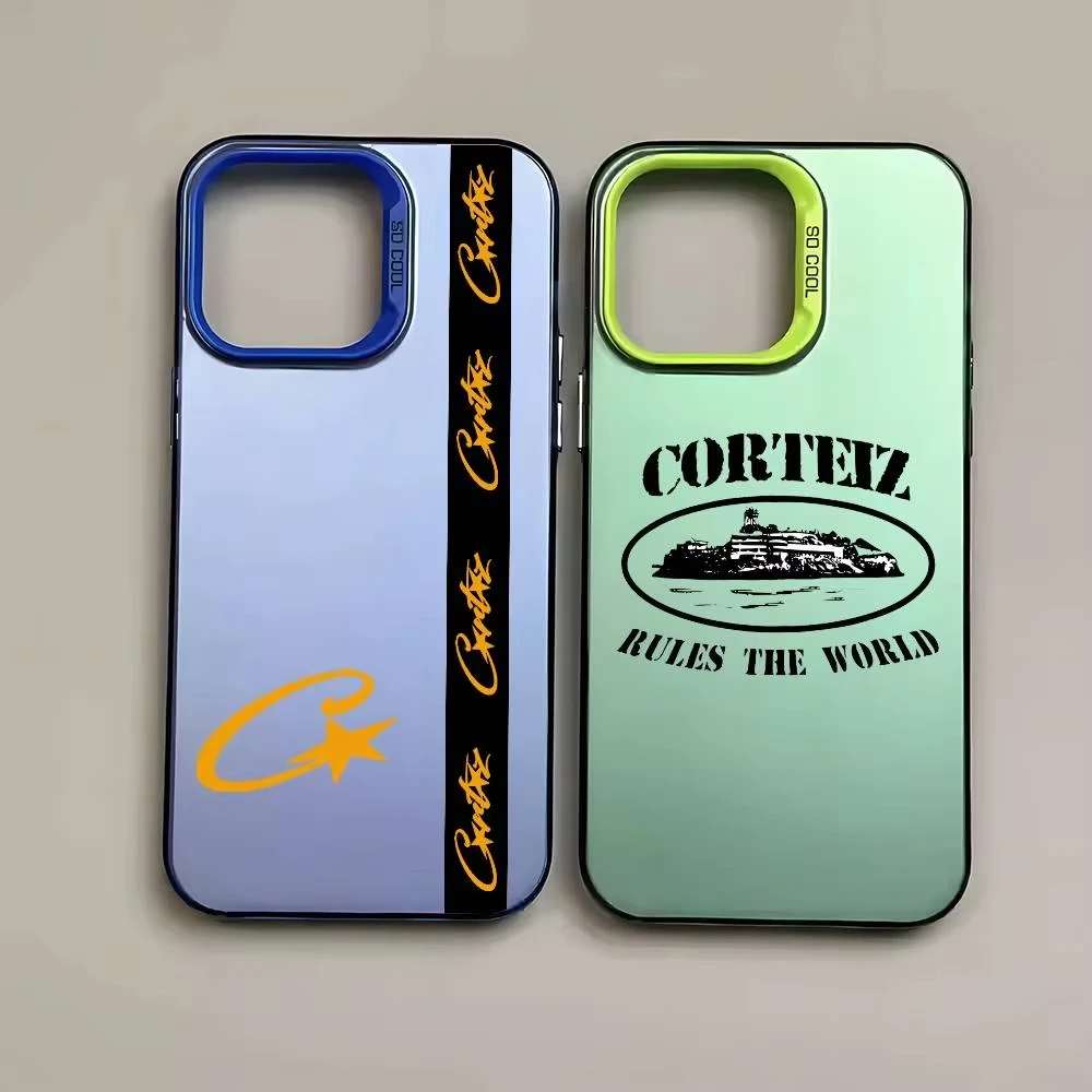 Чехол для телефона The World-C-Corteizs для iPhone 17, Air 16, 14, 13, 12, 11 Pro Max XS XR 15 Plus 16E 17Pro, противоударная задняя крышка