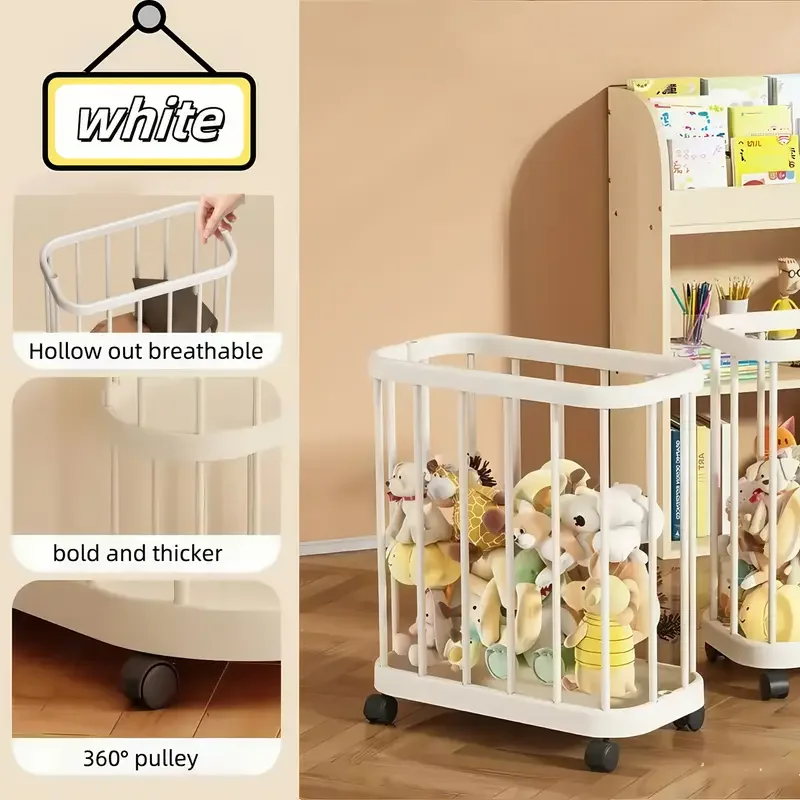 2026 جديد/مع 360 °   عجلات دوارة، صندوق تخزين مفتوح بسيط، سلة ملابس قذرة قابلة للإزالة، متعددة الأغراض للملابس