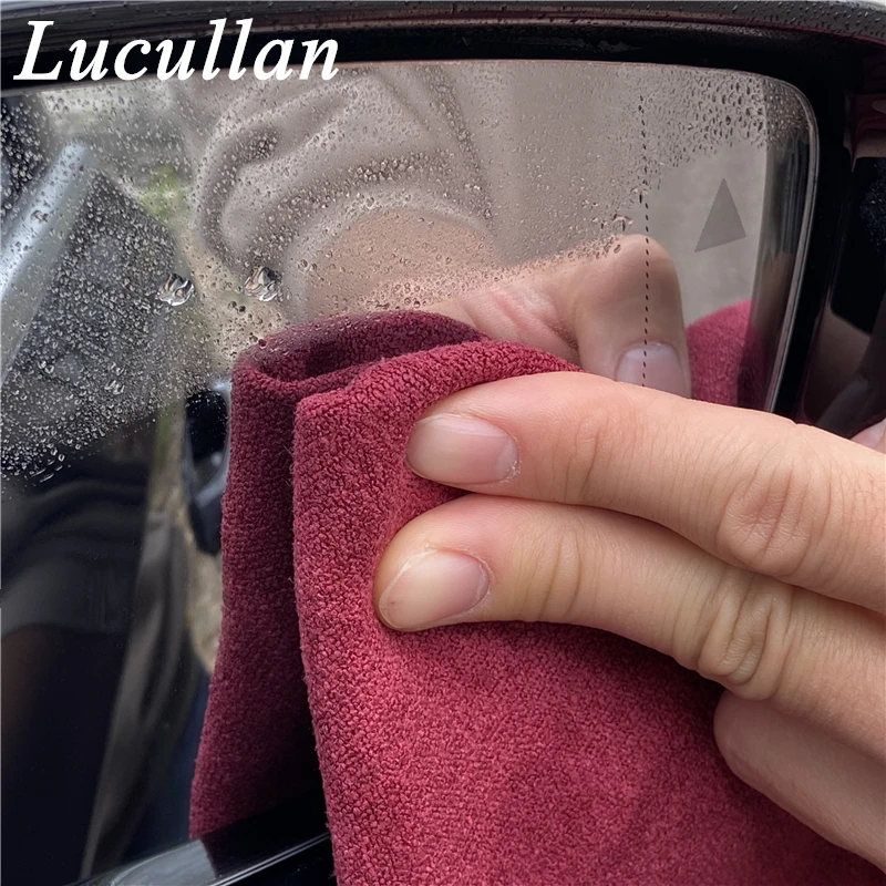 Lucullan Newest Ant Texture Premium Lint-Free Cleaning Cloth Ultra Soft Wipe Drying Towel For Paint Mirror Glass