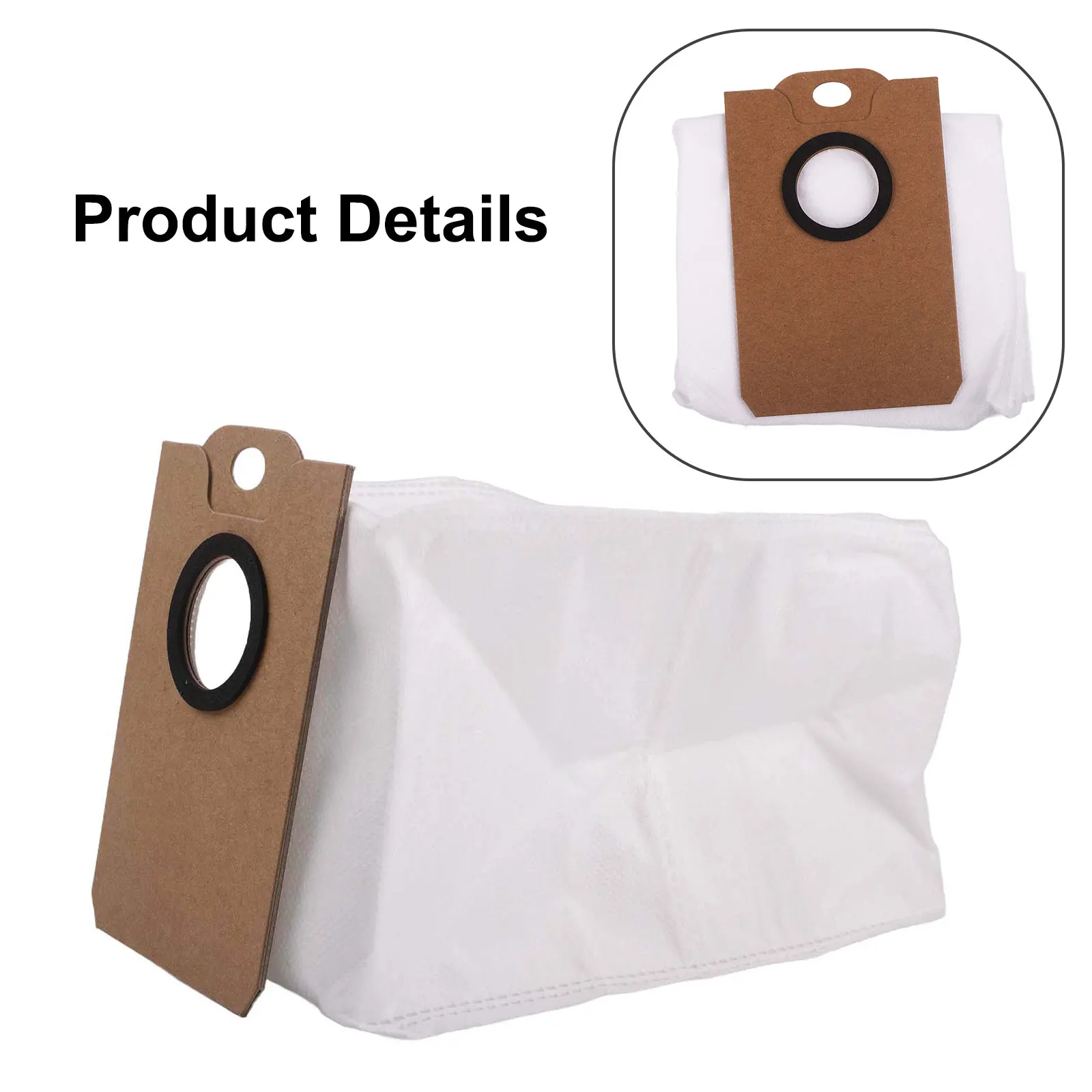 

MS1 MAX Vacuum Bags Replacement Dust Bags Home Cleaning Convenient Usage Efficient Filtration Hygienic Floors Large Capacity