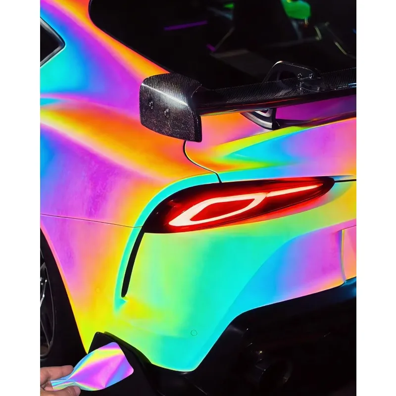 Colorful Prism Vinyl Wrap  Roll Body Car Wrap Body Film Supplier Pet
