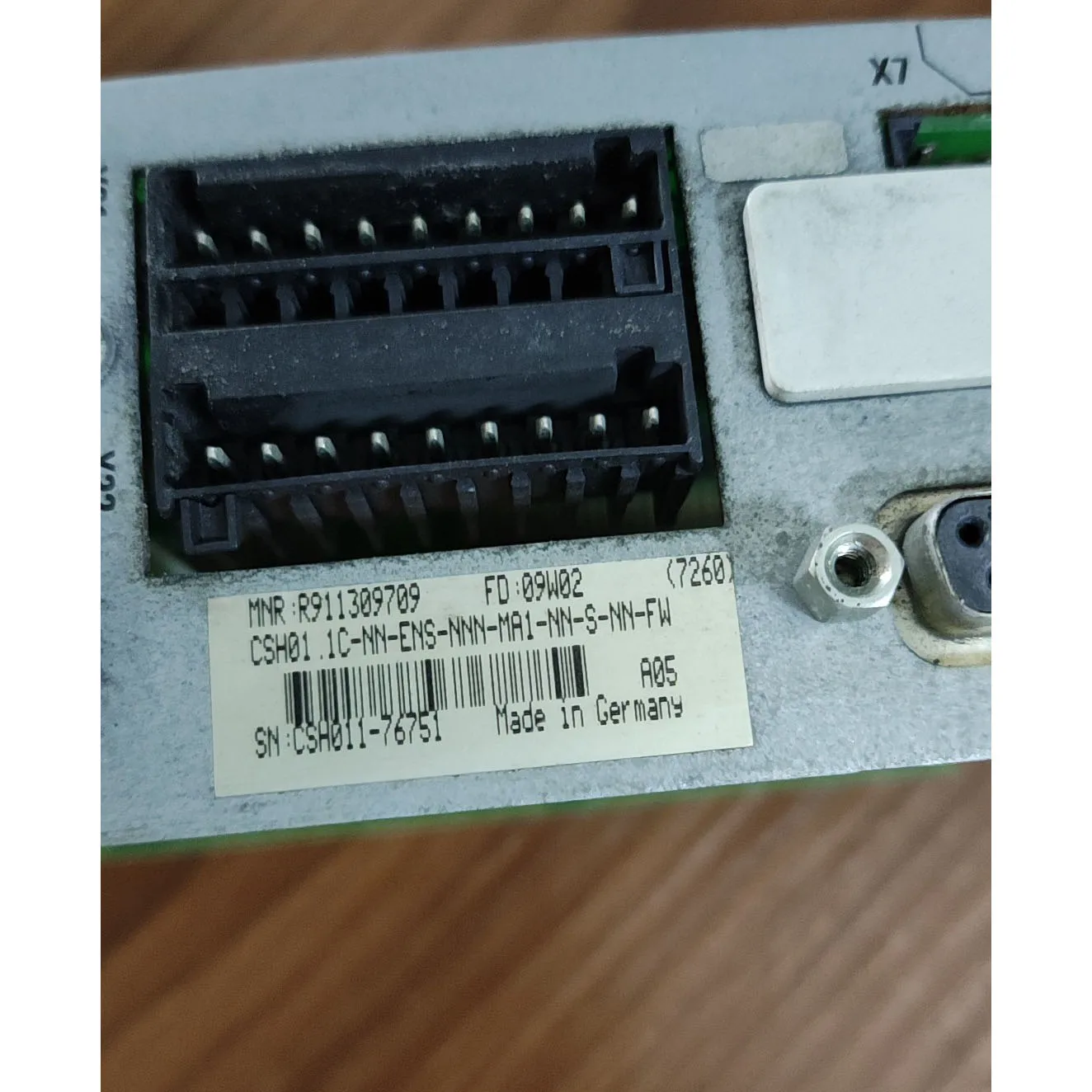 Cartão de eixo CSH01.1C-NN-ENS-NNN-MA1-NN-S-NN-FW com garantia