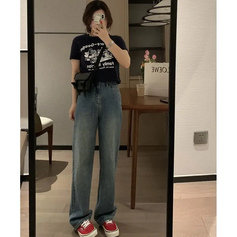 Jeans Extensible Femmes Women' S Clothes Washed Worn Destroyed Torn Frayed Hem Female Denim Fashion Grunge Alternative Punk Rock view 3