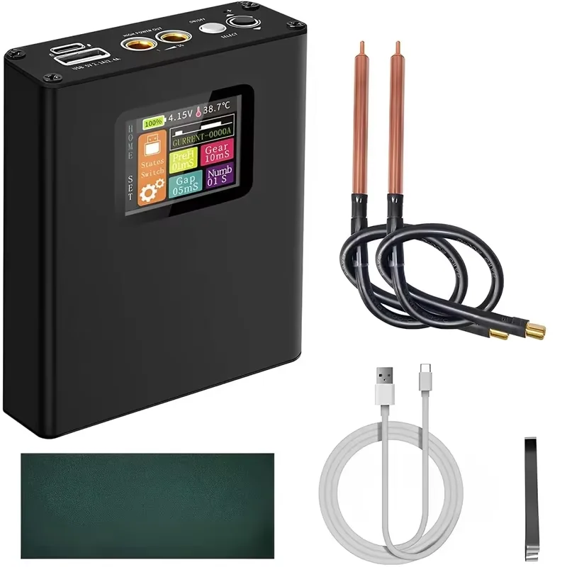 

Portable Design 30-speed Spot 0.1~0.25-18650mm Welder with Digital Color Screen Display Li-ion Battery