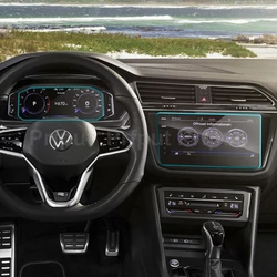Car Navigtion Tempered Glass LCD Screen Protective Film Sticker Guard For Volkswagen Tiguan 4MOTION R-Line 2021 Dashboard
