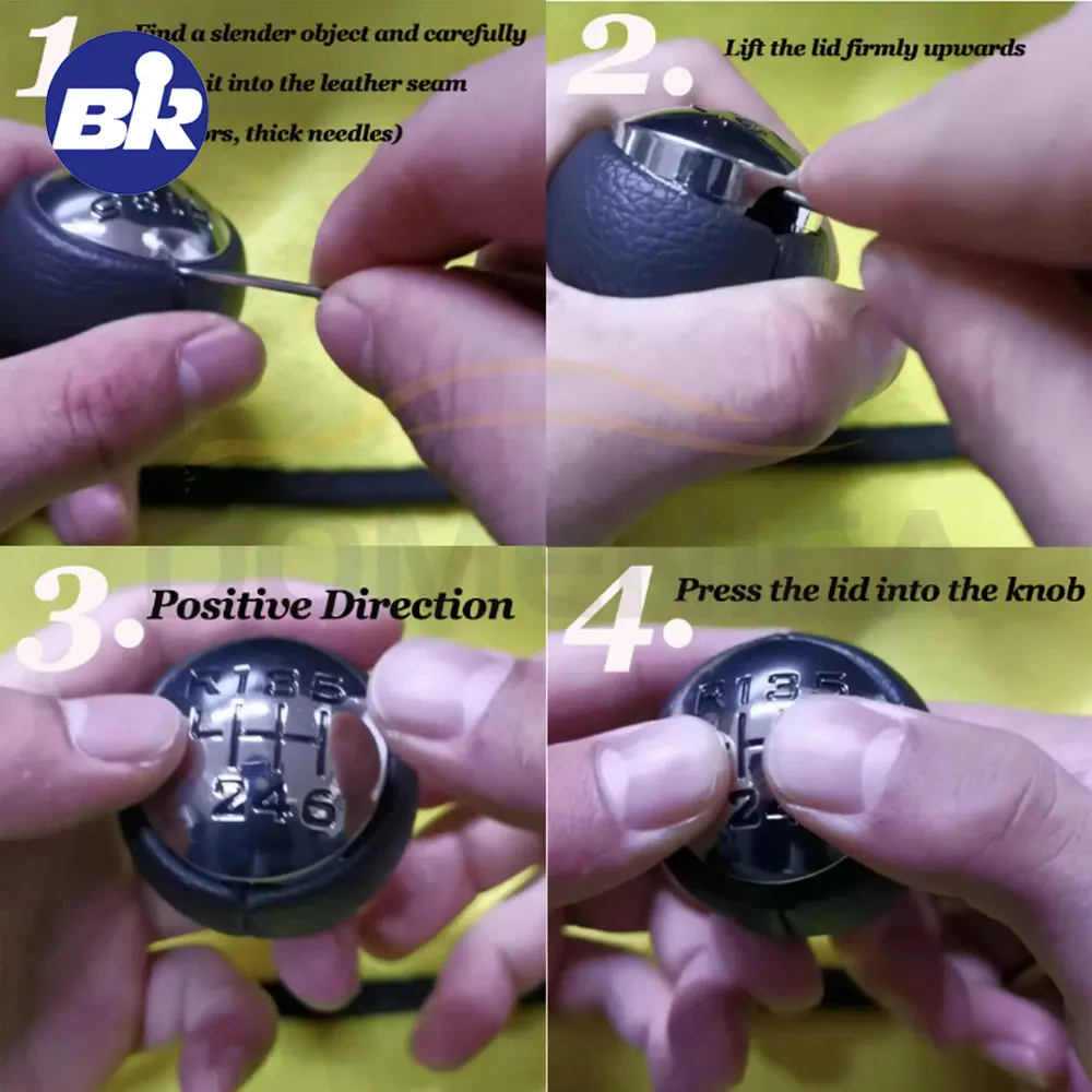 カーアクセサリーギアシフトノブ 5/6 スピードインテリア部品プジョー 307 308 3008 407 5008 807 シトロエン C3 C4 レバーシフター