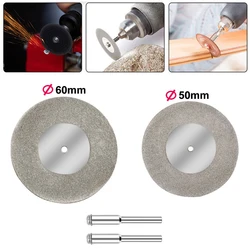 Grinding Disc 40/50/60mm Diamond Cut Off Discs Wheel Glass Rock Tools Lapidary Cutting Disc Rotary Tool Accessories