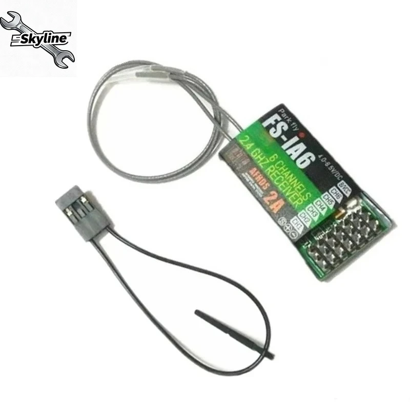 FS-iA6 2.4G Telemetry Receiver, Dual Antenna 6CH Receiver for RC Transmitter
