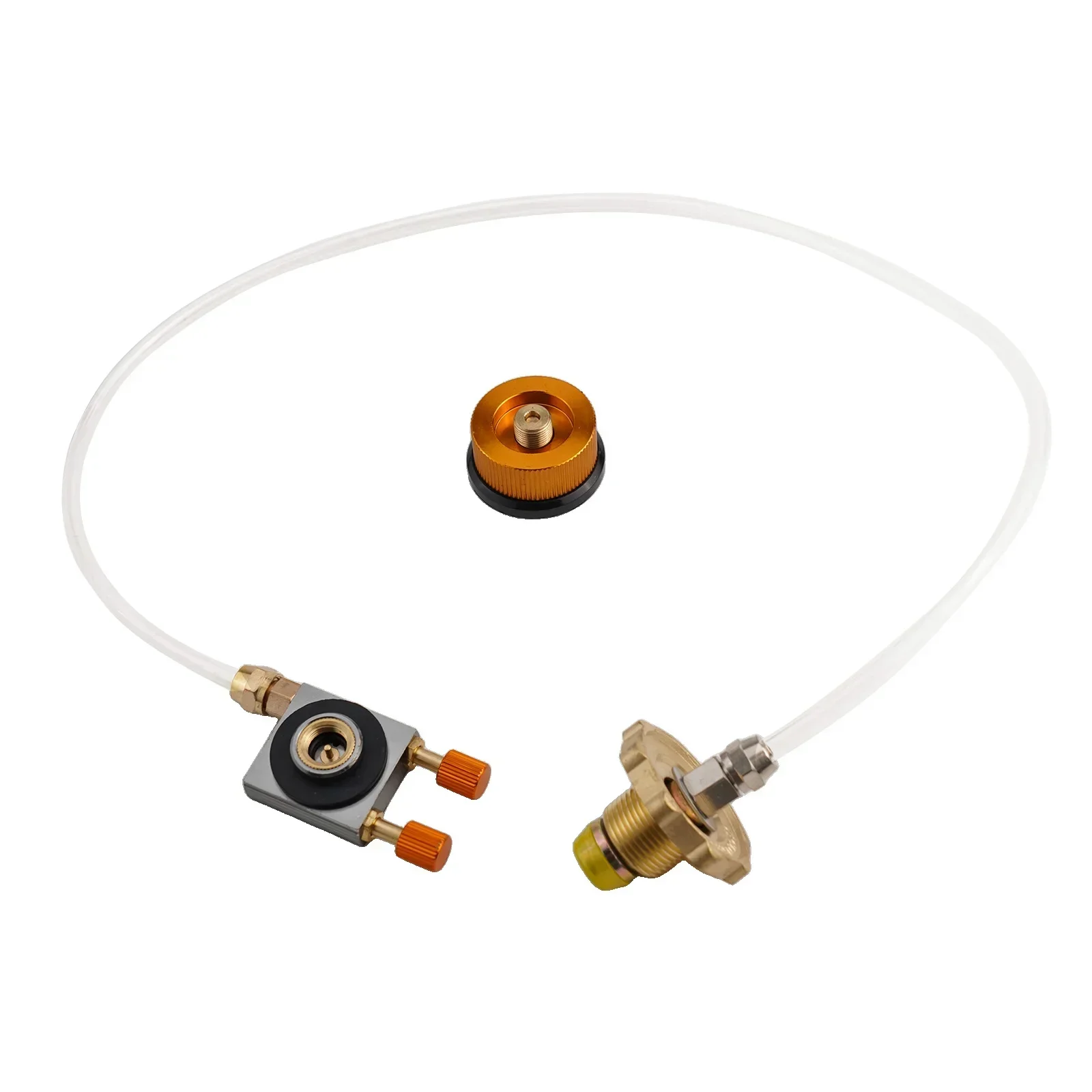 High Quality Hot Sale High Performance Hose Adapter Gas Stove Adapter 1pcs Camping Copper/PU Gas Canister Parts
