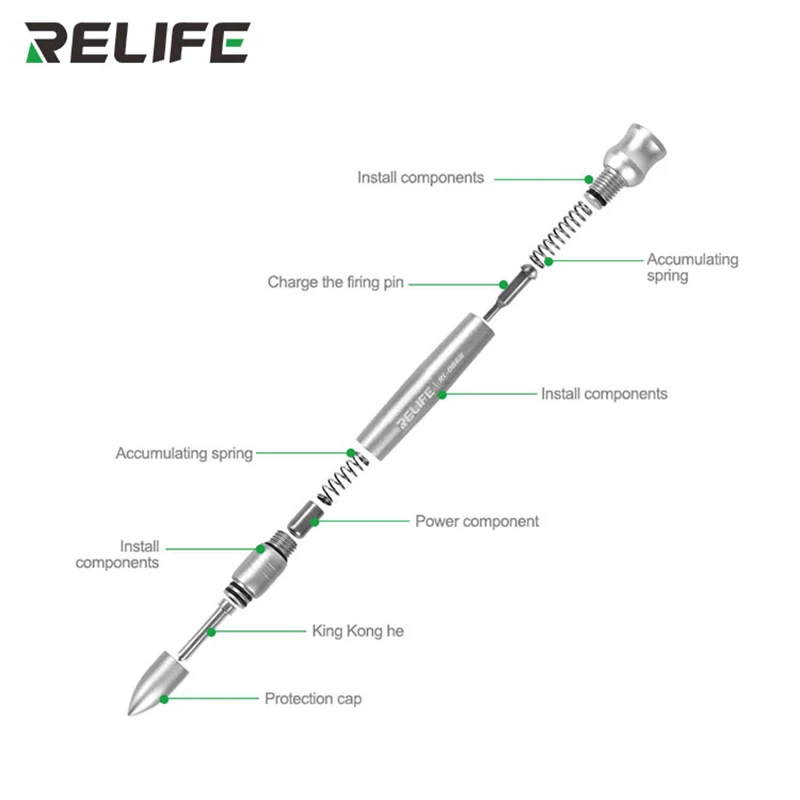 RELIFE RL-066B 후면 카메라 유리 파손 펜, 아이폰 8-15 프로 맥스 분해 후면 유리 제거 휴대폰 수리 도구