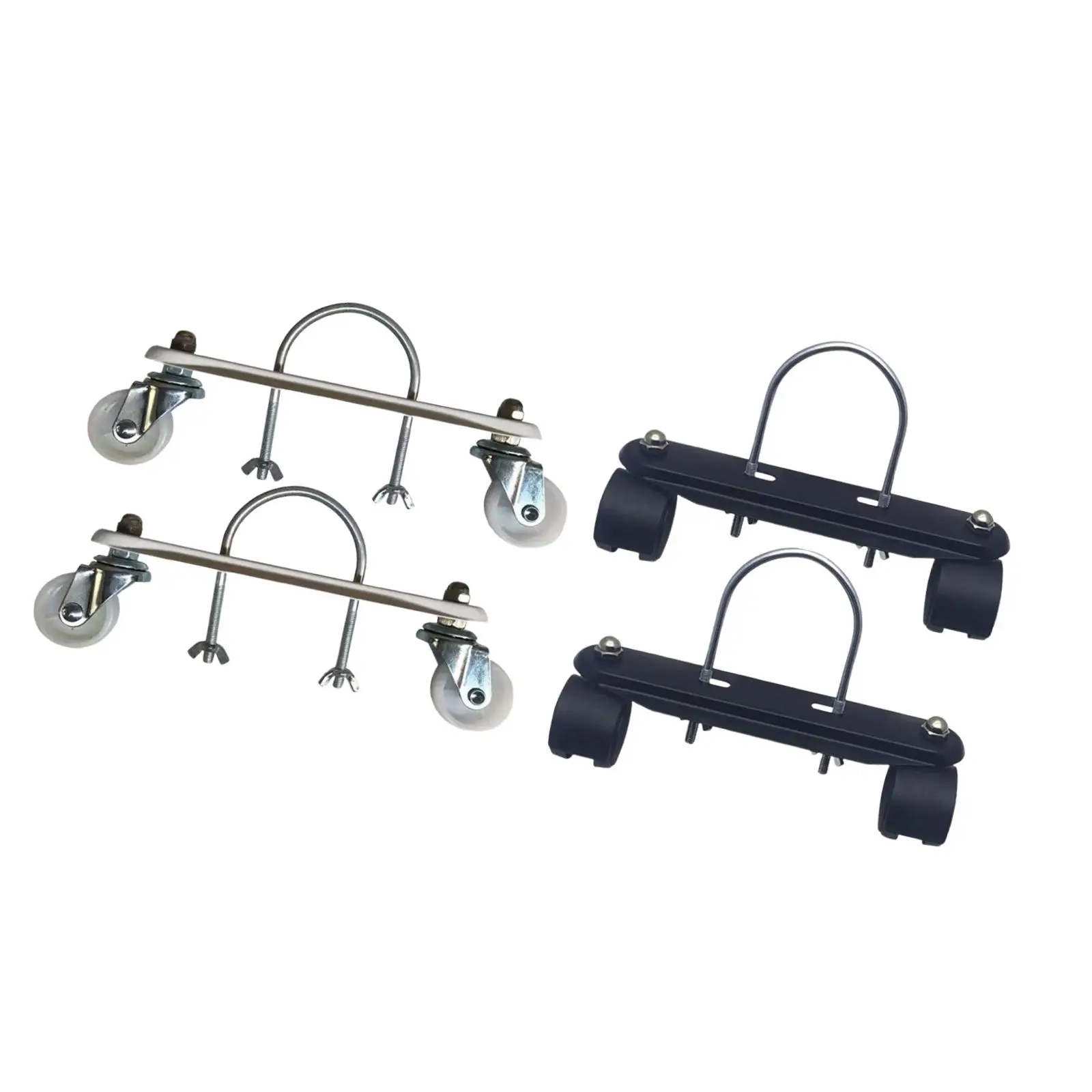 

Heavy Duty Electric Heater Support Carbon Steel Caster Bracket Repair Kit Rotatable Wheels Base for Home and Office