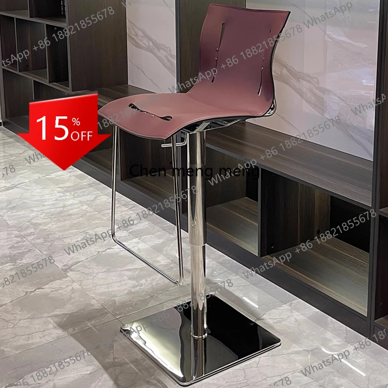 

Q181 Luxury Designer Bar Stools Design Bedroom High Reception Desks Barstools Living Room Professional Barber Sillas Salon Furni