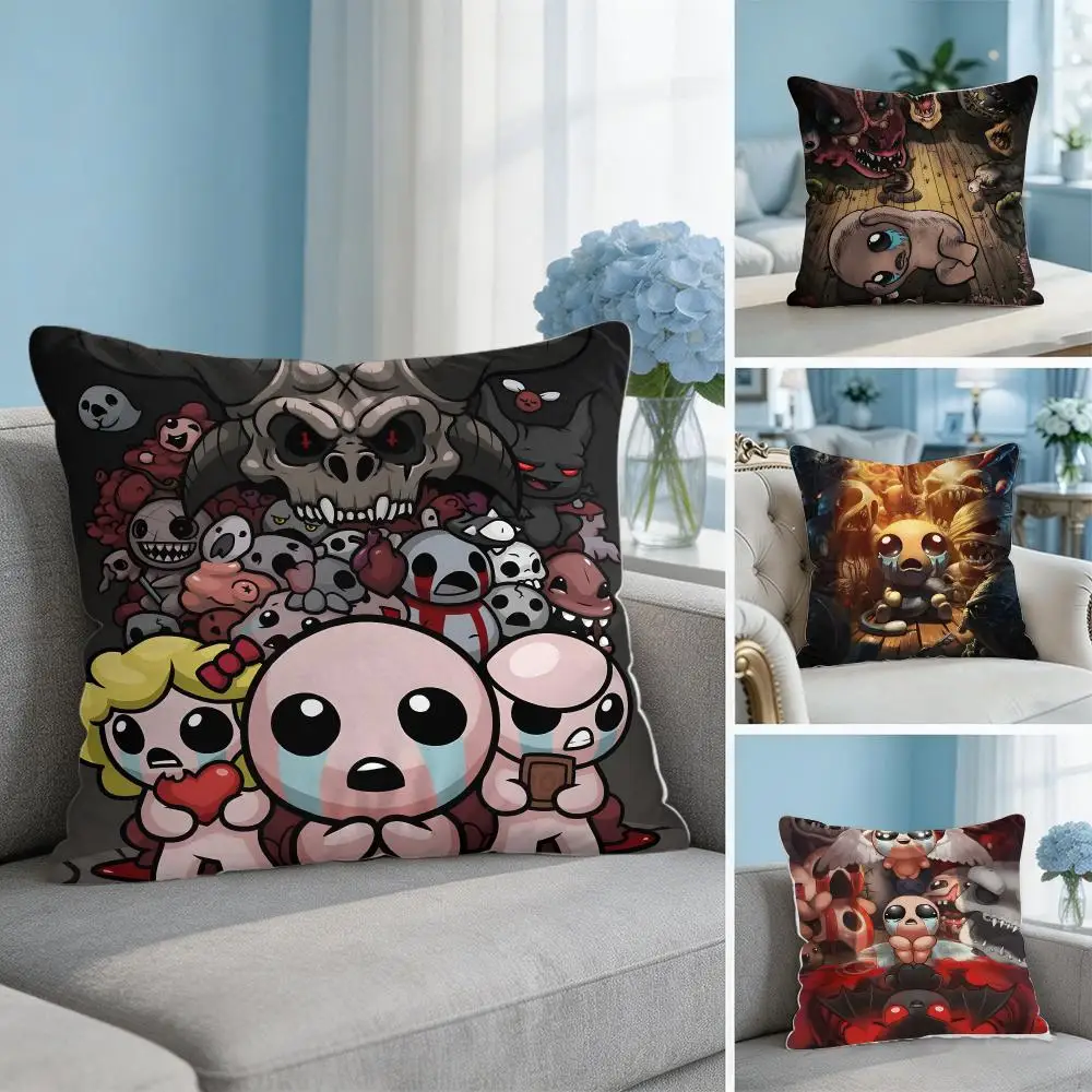 Game The B-Binding Of Isaac Cushion Cover Soft Short Plush Throw Pillow Cover Hidden Zipper Cutecore Sofa Bedroom Home Decor