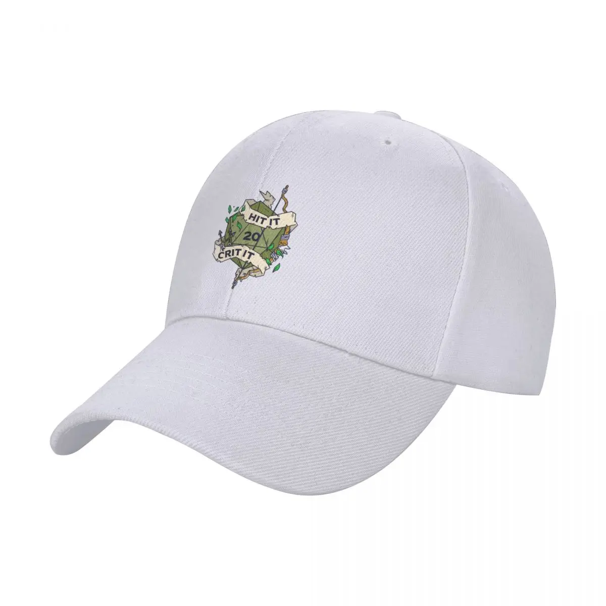 Tabletop RPG Ranger - Hit it, Crit It Baseball Cap hiking hat Thermal Visor Hood Anime Elegant Women's Hats Men's