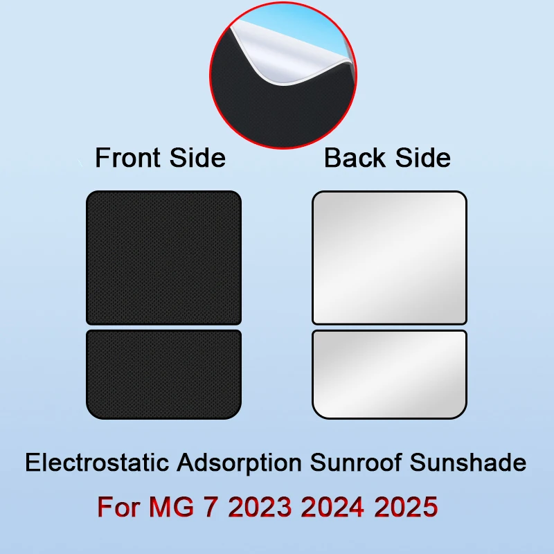 

Car Electrostatic Adsorption Sunroof Sunshade Fit For MG 7 2023 2024 2025 Heat Insulation Skylight Sticker Auto Accessories